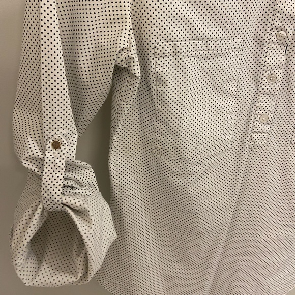 2/$20 - Womens Collar Dress Shirt - polka dot - Picture 3 of 5